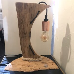 lampe bois artisanale